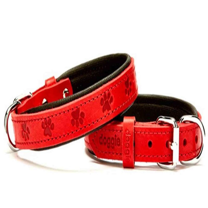 Doggie Comfort Deri Boyun Tasması 2036 M Kırmızı 8680782102646 Doggie Köpek Boyun Tasmaları Amazon Pet Center