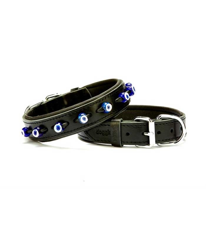 Doggie Comfort Deri Köpek Boyun Tasması SBT-3523 L Siyah