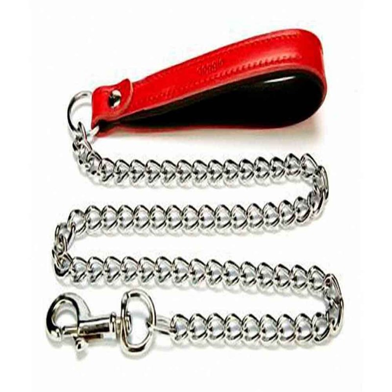Doggie Comfort Deri Zincirli Gezdirme Kırmızı 120 Cm 8680782113390 Doggie Köpek Gezdirme Tasmaları Amazon Pet Center