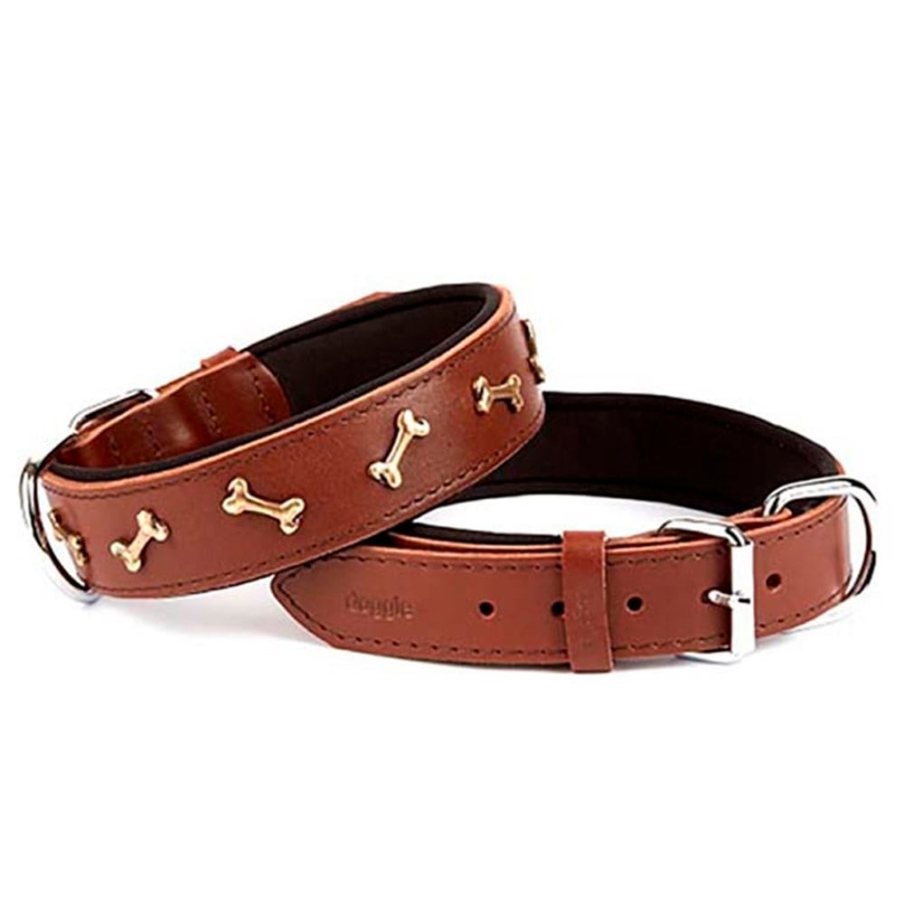 Doggie Deri Boyun Tasması Kahverengi SBT 4062 M 8680782125034 Amazon Pet Center