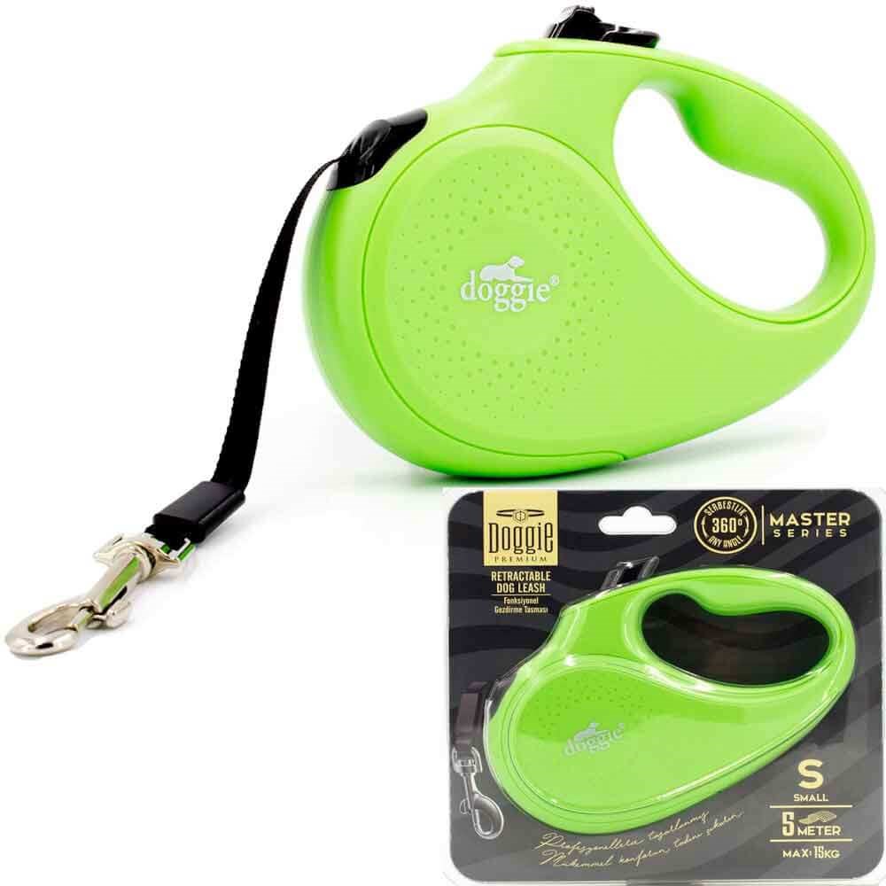 Doggie Otomatik Köpek Tasması Master S 15 kg 5 mt Yeşil 8680782170119 Doggie Otomatik Köpek Tasmaları Amazon Pet Center
