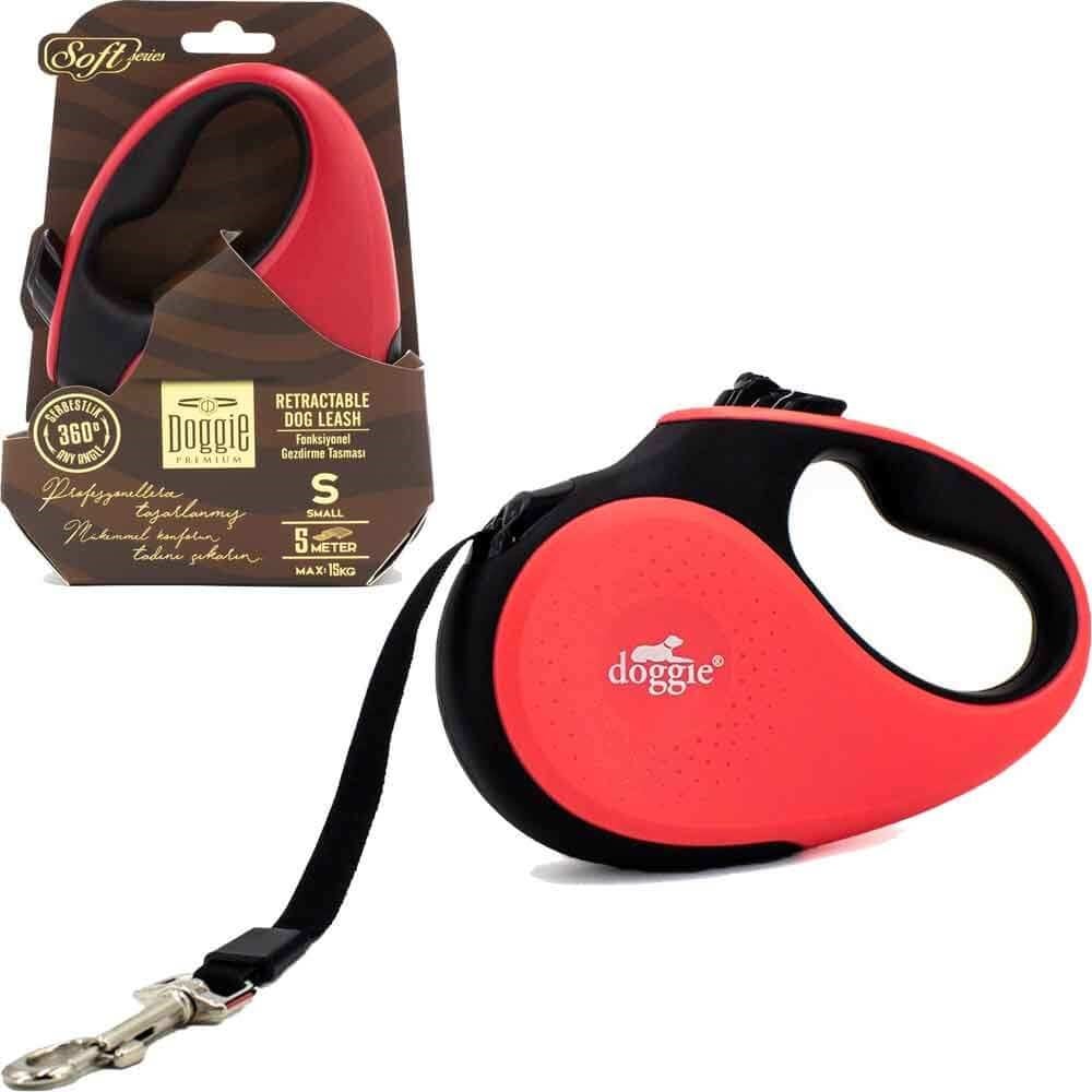 Doggie Otomatik Köpek Tasması Soft S 15 kg 5 mt Pembe 8680782170348 Doggie Otomatik Köpek Tasmaları Amazon Pet Center