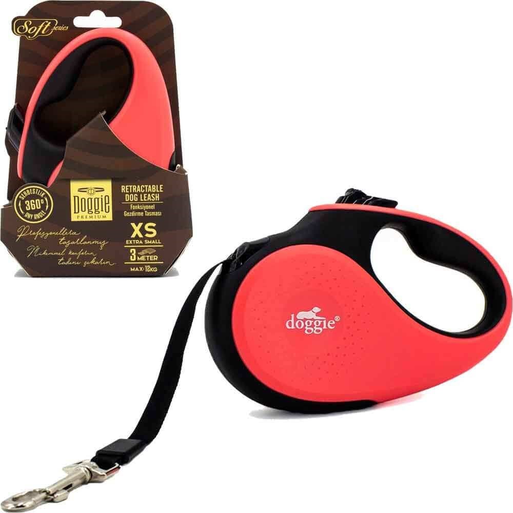 Doggie Otomatik Köpek Tasması Soft XS 12 kg 3 mt Pembe 8680782170287 Doggie Otomatik Köpek Tasmaları Amazon Pet Center