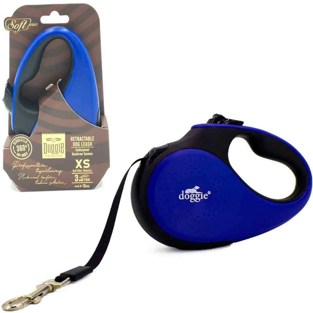 Doggie Otomatik Köpek Tasması Soft XS 12 kg 3 mt Lacivert 8680782170263 Doggie Otomatik Köpek Tasmaları Amazon Pet Center