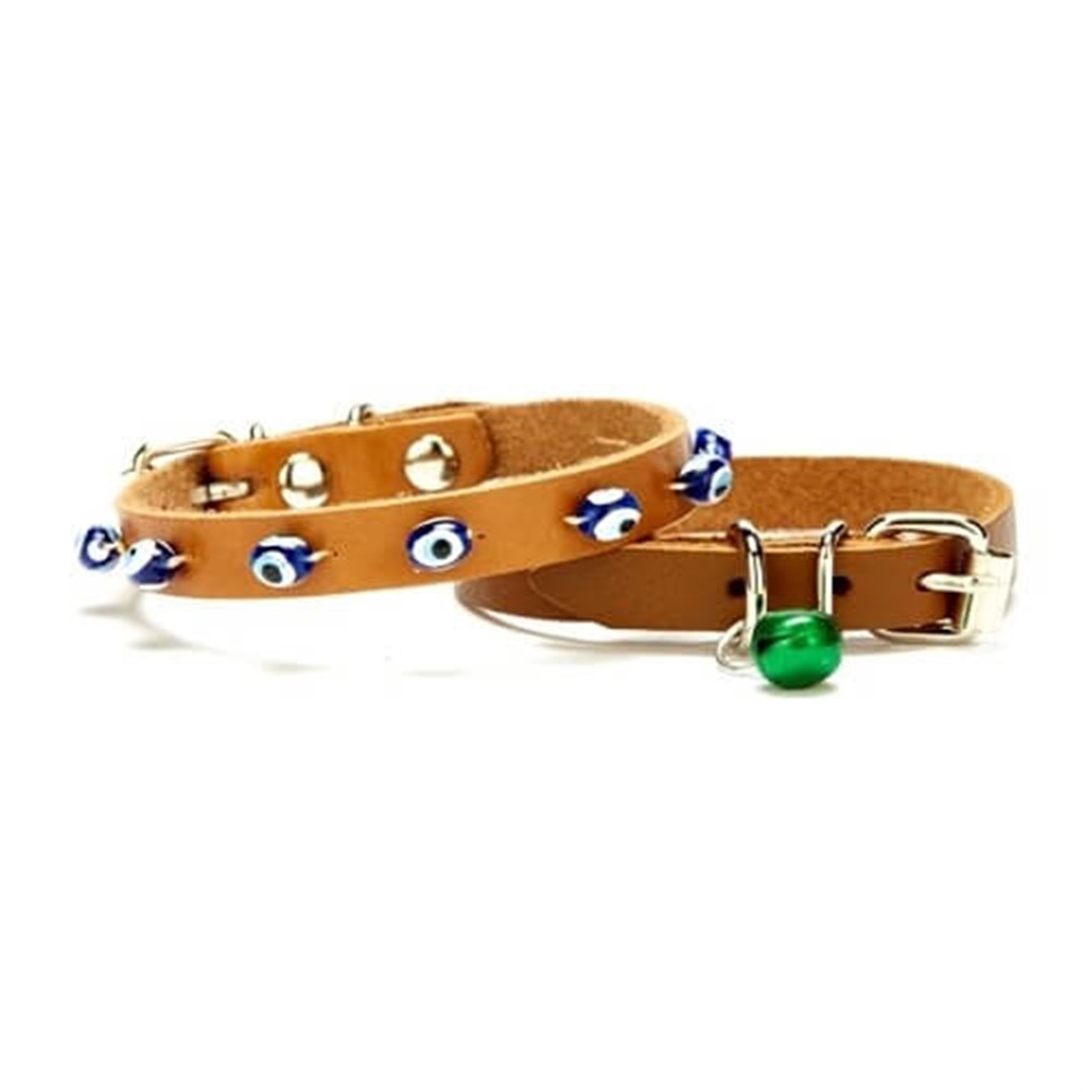 Doggie Taşlı Kedi ve Yavru Köpek Tasması Camel 1,2*26 Cm 8680782121654 Doggie Kedi Boyun Tasmaları Amazon Pet Center