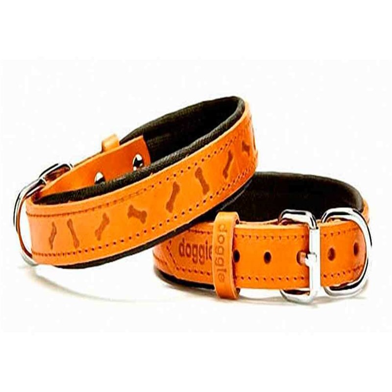 Doggie Yumuşak Dokulu Kemik Desenli Köpek Boyun Tasması Camel SBT-2035 S 8680782102219 Doggie Köpek Boyun Tasmaları Amazon Pet Center