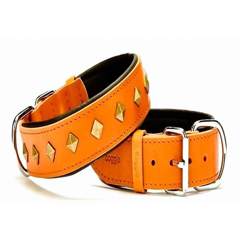 Doggie Yumuşak Dokulu Piramit Süslü Köpek Boyun Tasması Camel 8680782104565 Doggie Köpek Boyun Tasmaları Amazon Pet Center