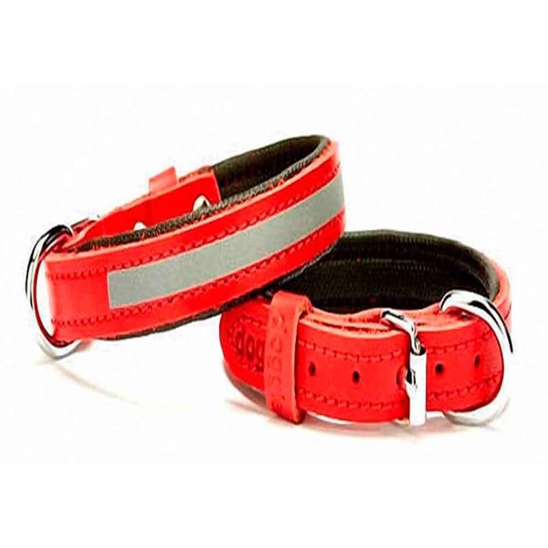 Doggie Yumuşak Dokulu Reflektifli Köpek Boyun Tasması Kırmızı SBT-1545 M 8680782103049 Doggie Köpek Boyun Tasmaları Amazon Pet Center
