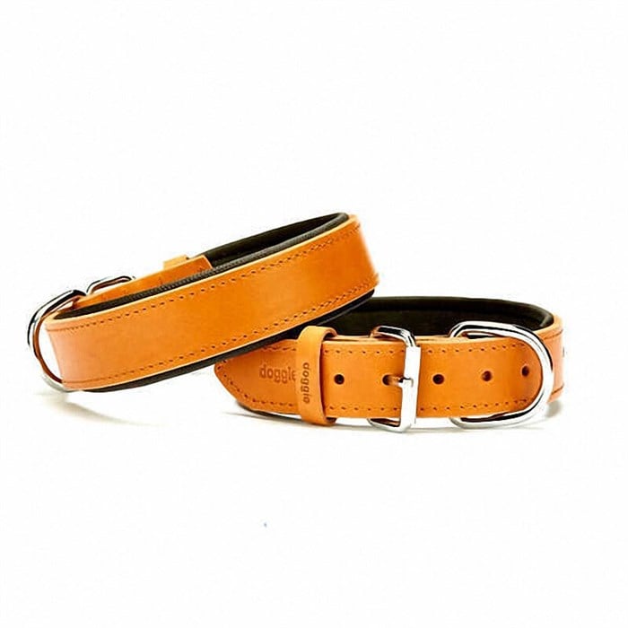 Doggie Yumuşak Dokulu Sade Köpek Boyun Tasması Camel SBT-3510 L