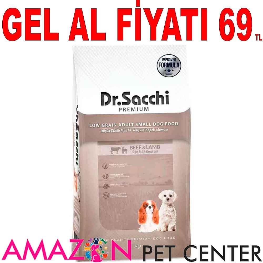 Dr. Sacchi Sığır ve Kuzu Etli Küçük Irk Köpek Maması 1,5 Kg 21878008 Amazon Pet Center