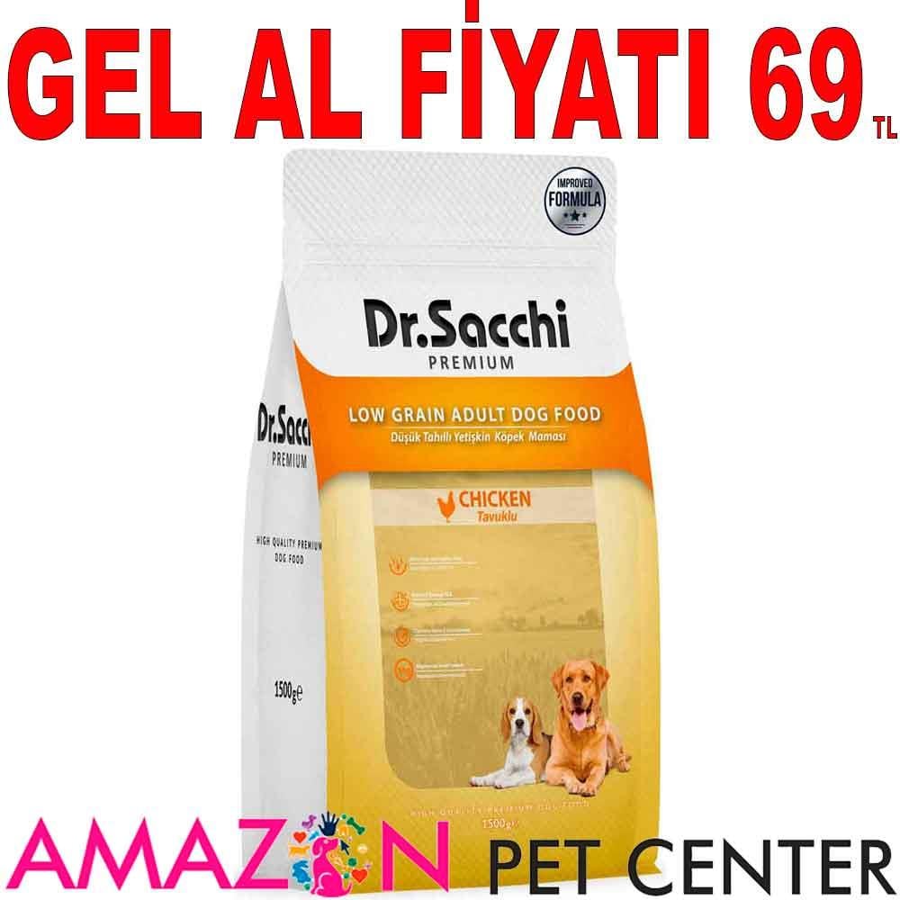 Dr. Sacchi Köpek Maması Tavuklu 1,5 Kg 21888007 Amazon Pet Center