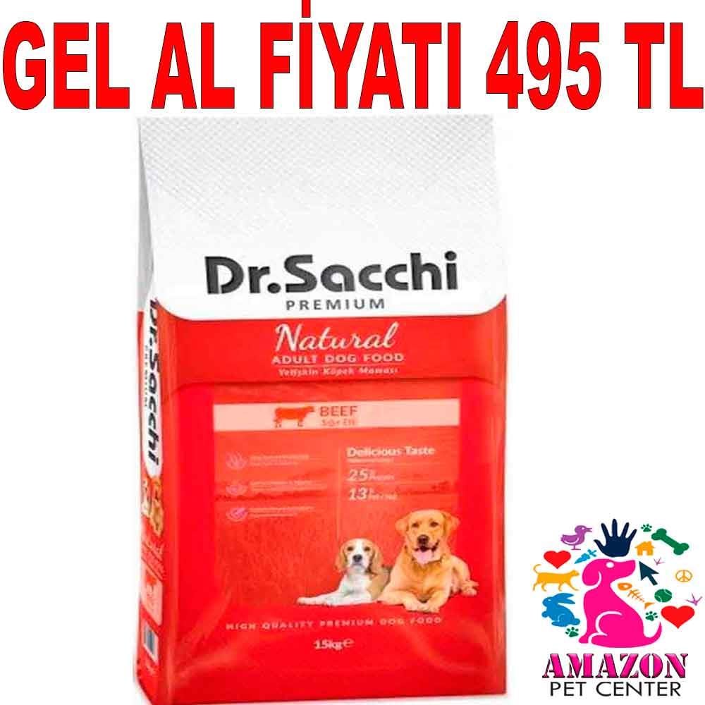 Dr.Sacchi Sığır Etli Köpek Maması 15 Kg 18159004 Amazon Pet Center