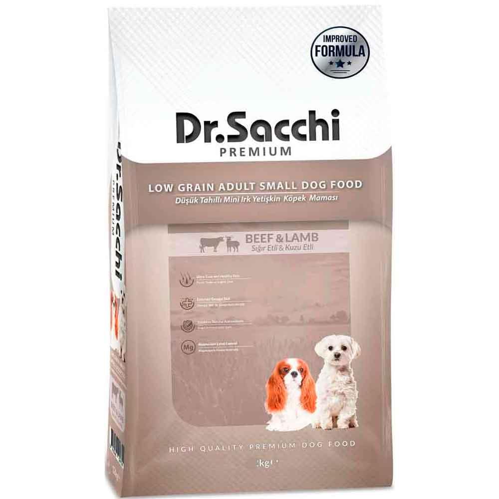 Dr. Sacchi Küçük Irk Köpek Maması Sığır ve Kuzu Etli 1,5 Kg 8690286595073 Amazon Pet Center