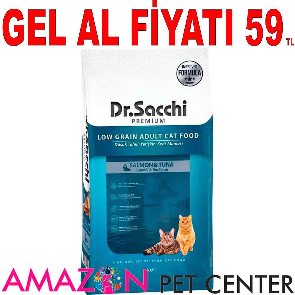 Dr. Sacchi Kedi Maması Somonlu 1 Kg 21871009 Amazon Pet Center