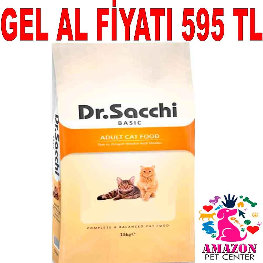 Dr.Sacchi Tavuklu Kedi Maması 15 Kg 18233001 Amazon Pet Center