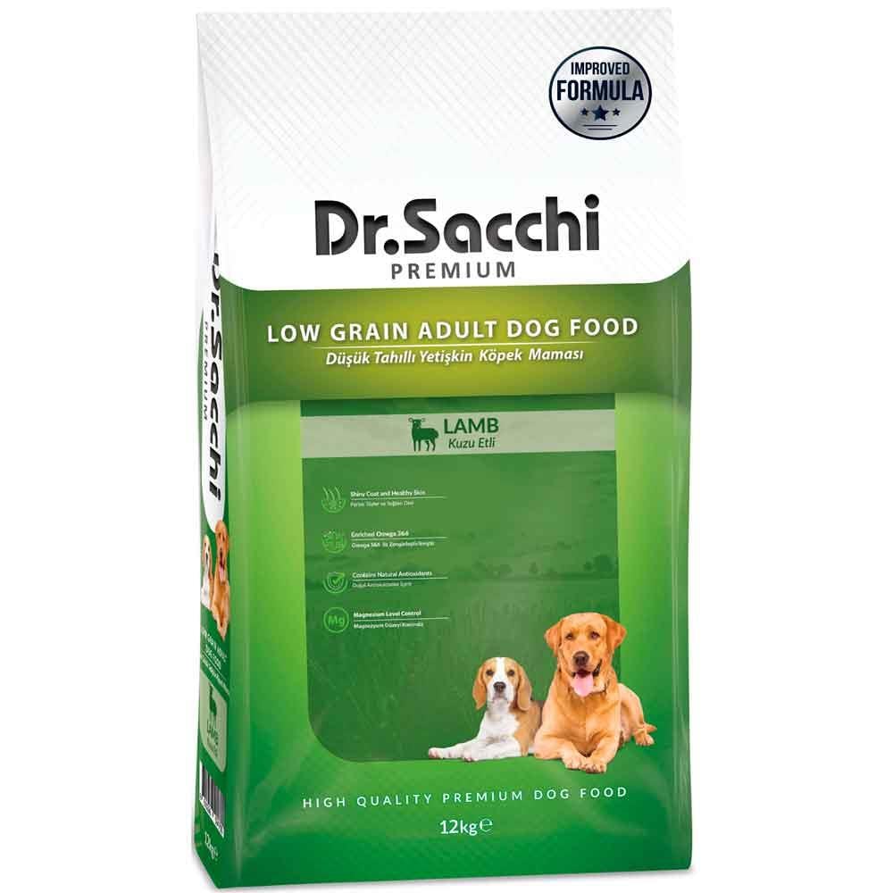 Dr Sacchi Köpek Maması Düşük Tahıllı Kuzu Etli 12 Kg 8690286594700 Amazon Pet Center