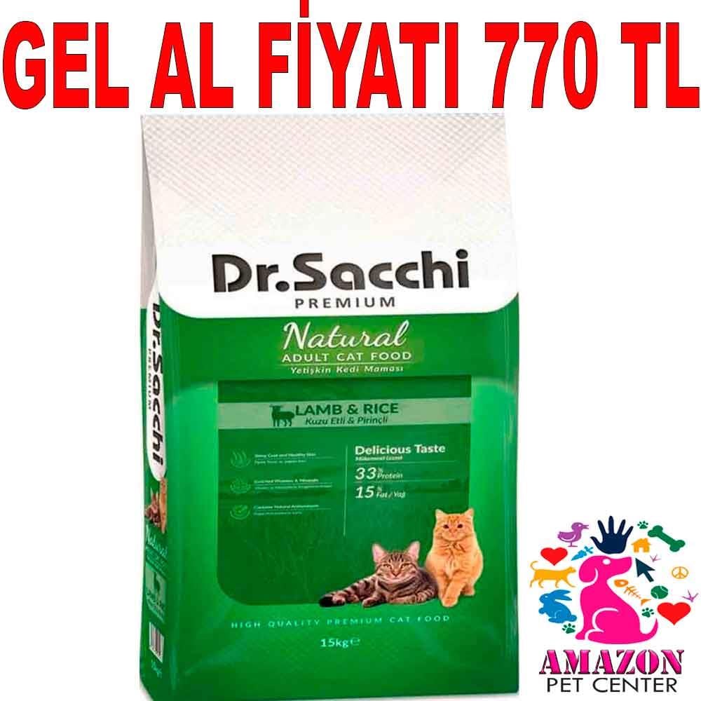 Dr Sacchi Kuzu Etli Kedi Maması 15 Kg 18230000 Amazon Pet Center