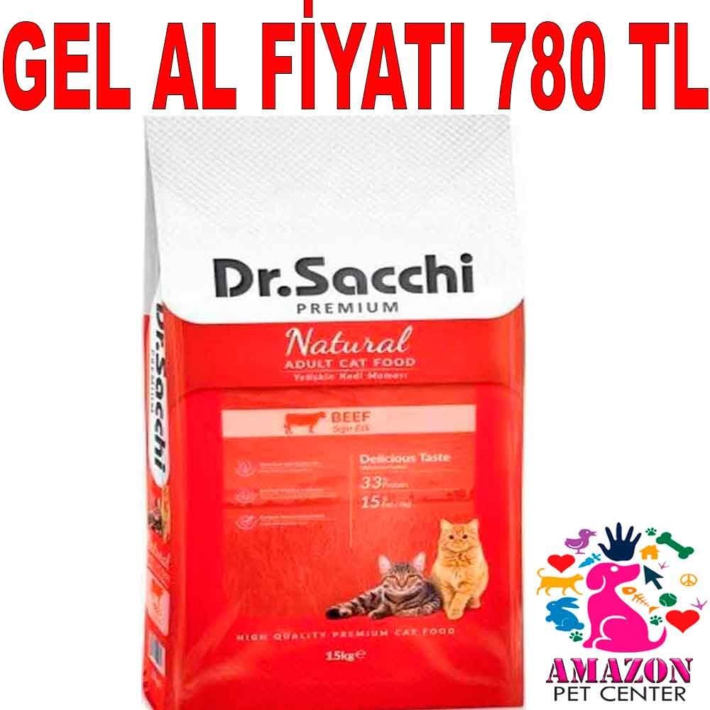 Dr Sacchi Sığır Etli Kedi Maması 15 Kg 18231007 Amazon Pet Center