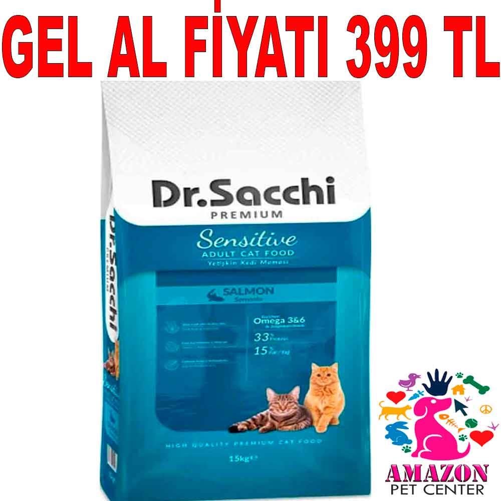Dr Sacchi Somonlu Kedi Maması 15 Kg 18234008 Amazon Pet Center