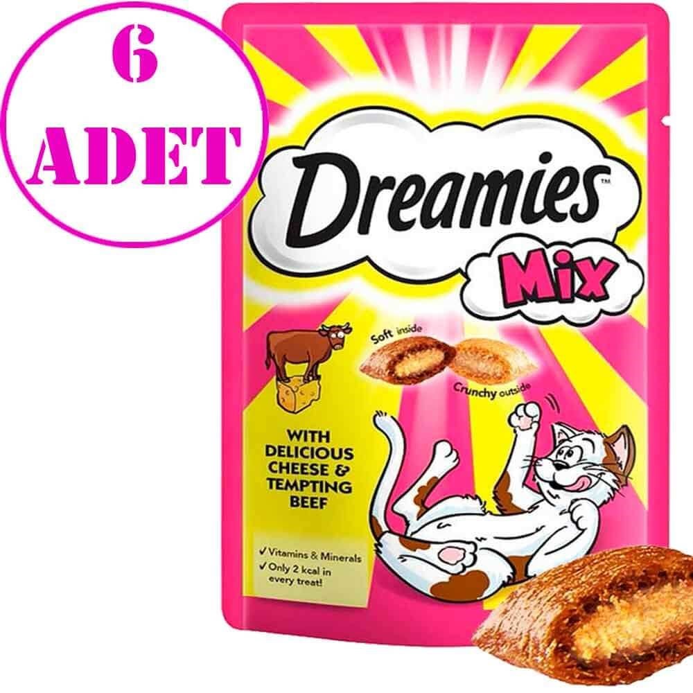 Dreamies Kedi Ödül Mix Sığır Etli Ve Peynirli 60 gr 6 AD 32123777 Pedigree Kedi Ödülleri Amazon Pet Center