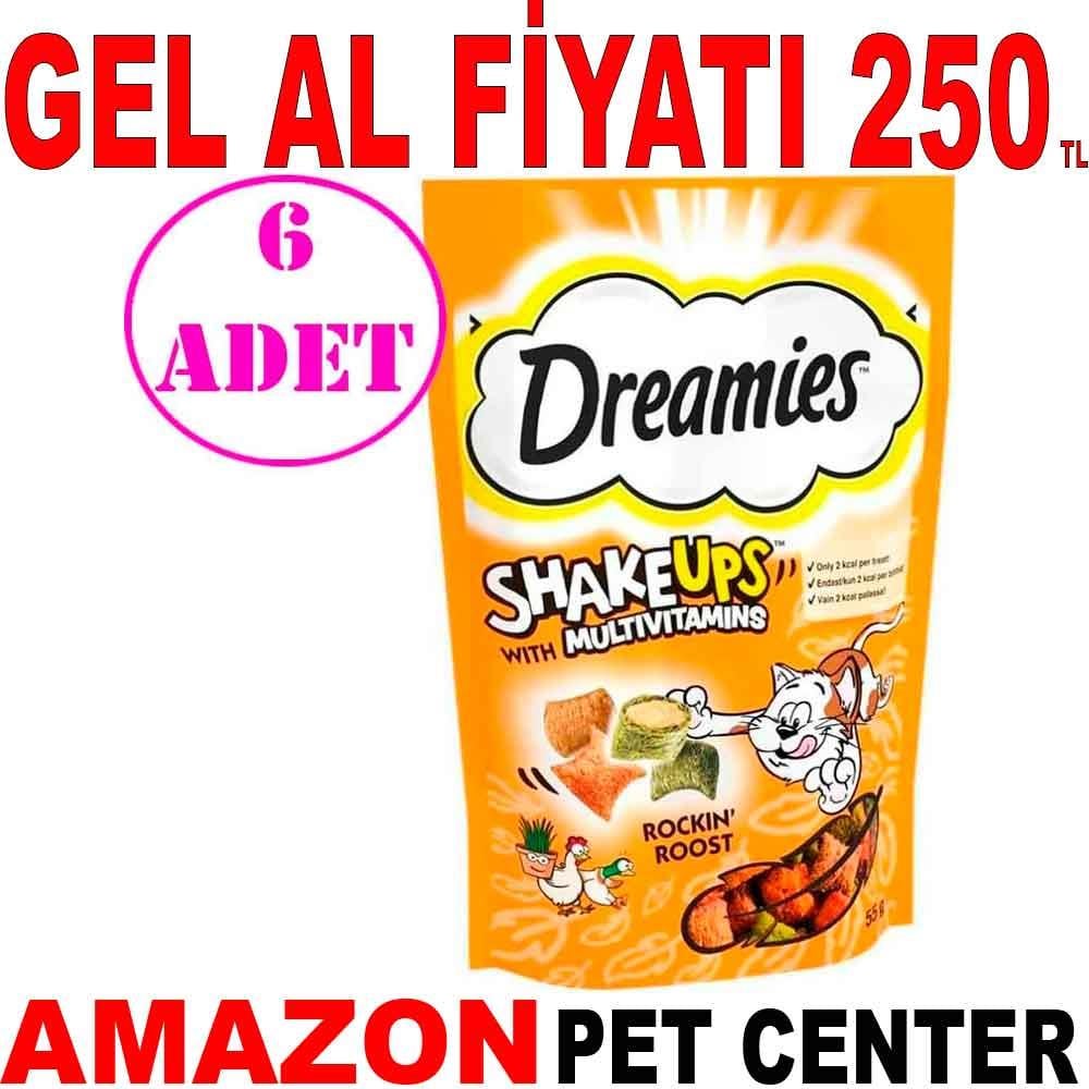 Dreamies Kedi Ödülü Shake Ups Rockin Rooster 55 Gr 6 AD 20986001 Amazon Pet Center