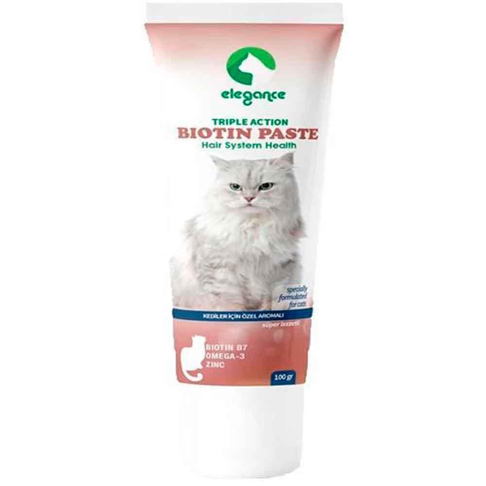 Elegance Biotin Tüy Yumağı Önleyici Kedi Malt Macun 100gr 8683801902678 Amazon Pet Center