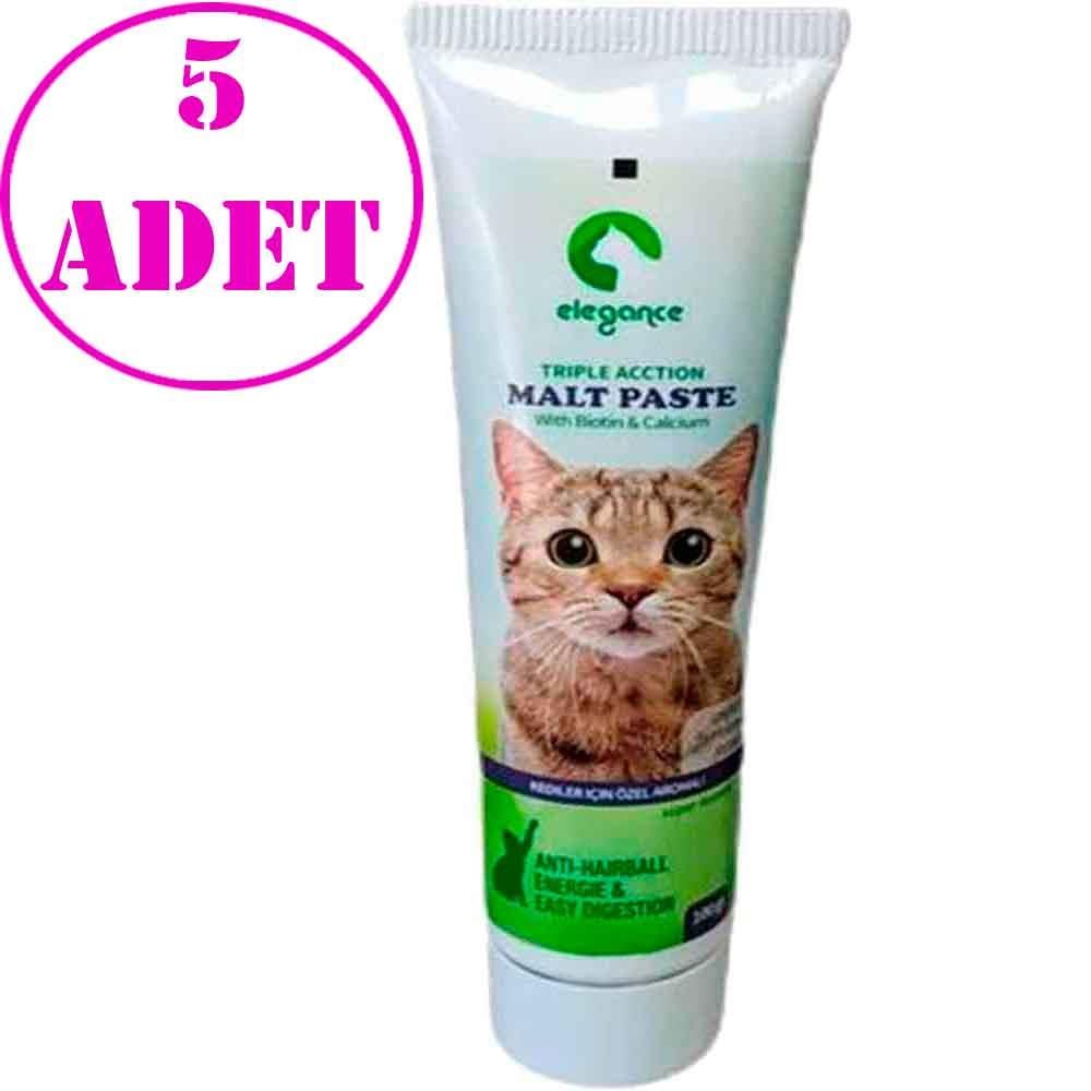Elegance Tüy Yumağı Önleyici Kedi Malt Macun 100 Gr (5 Adet) 21428005 Amazon Pet Center