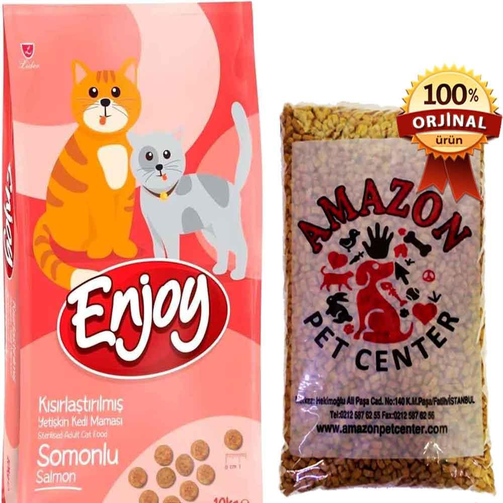 Enjoy Kısır Somonlu Kedi Maması Açık 1 Kg 20881009 Amazon Pet Center