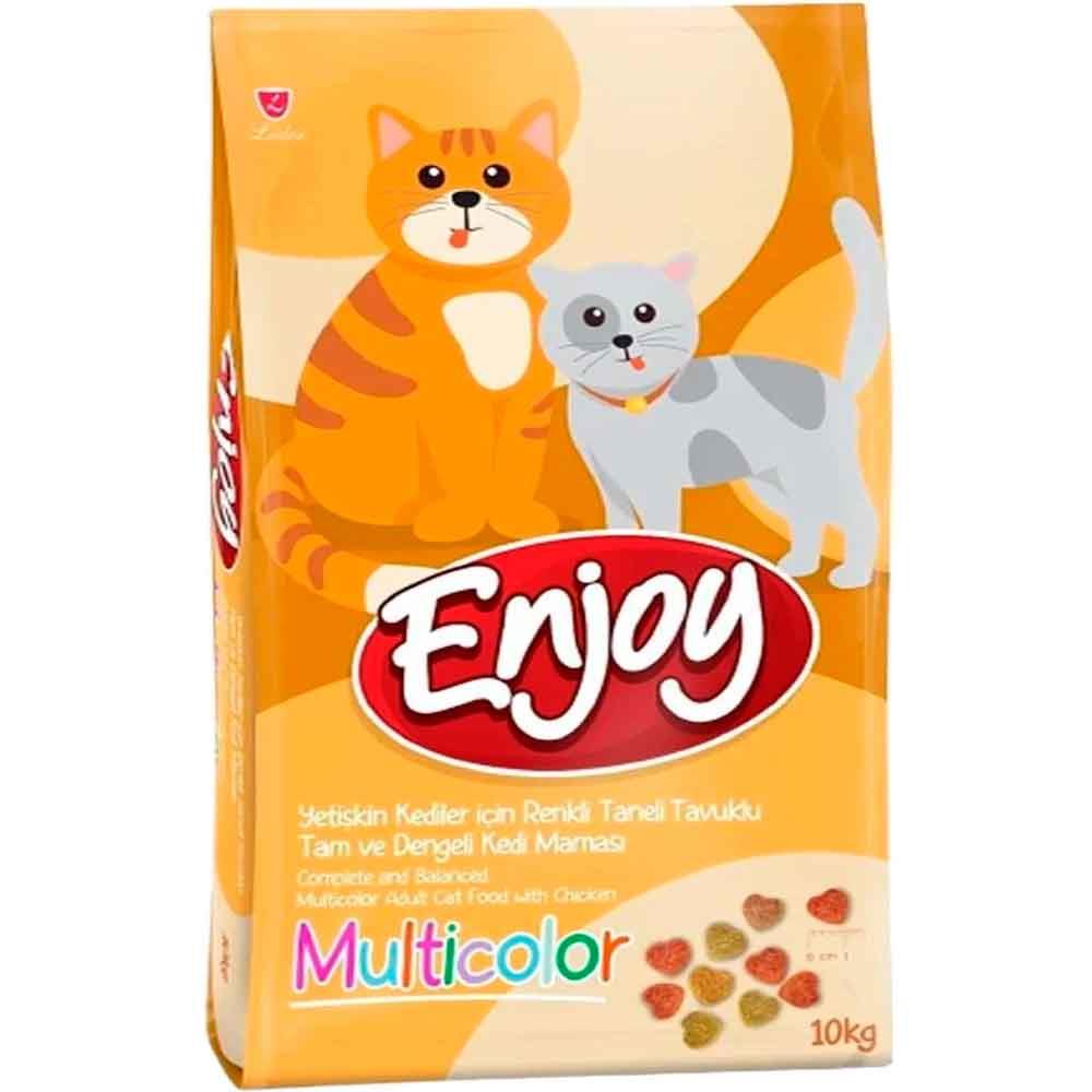 Enjoy Multicolor Tavuklu Kedi Maması 10 kg 8698995031318 Amazon Pet Center