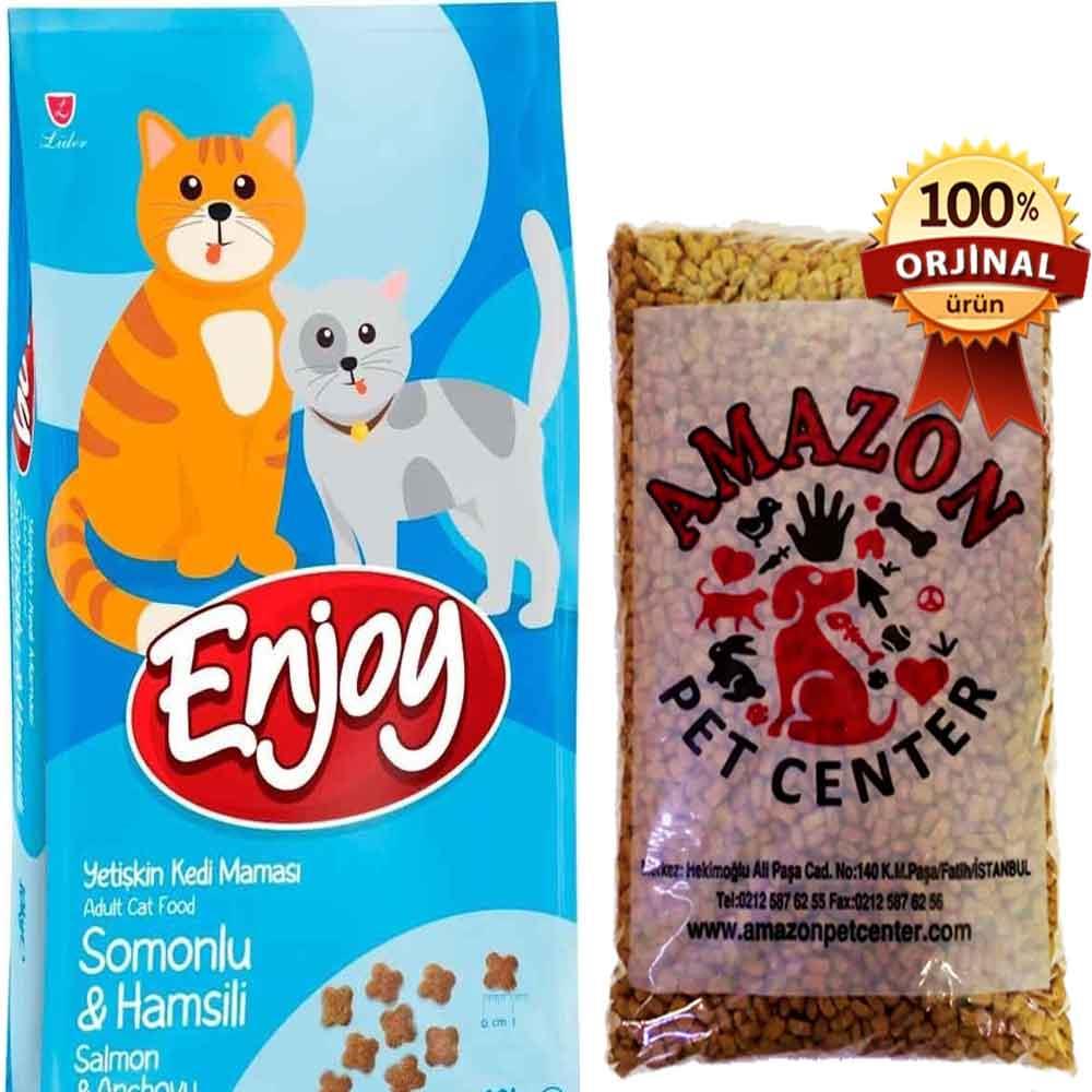 Enjoy Somonlu Kedi Maması Açık 1 Kg 30007635 Amazon Pet Center