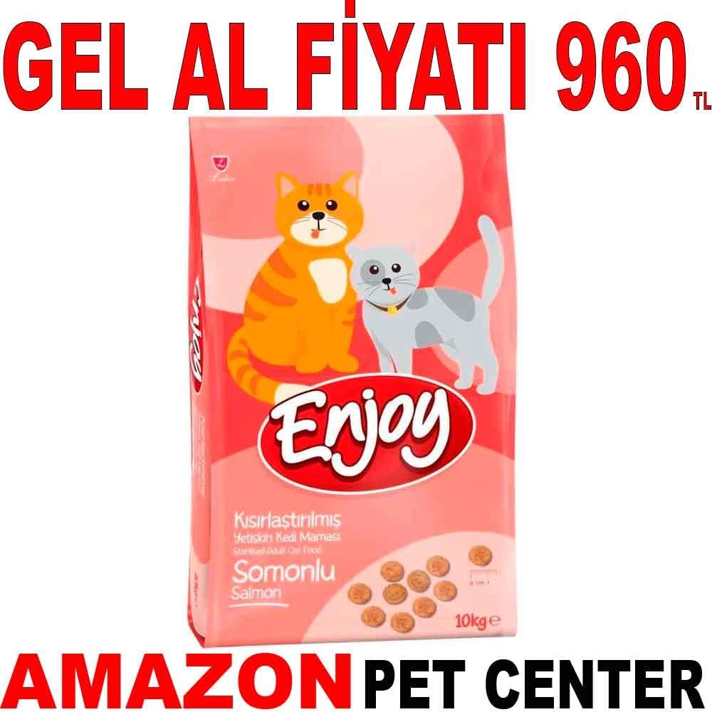 Enjoy Somonlu Kısır Kedi Maması 10 Kg 19990002 Amazon Pet Center