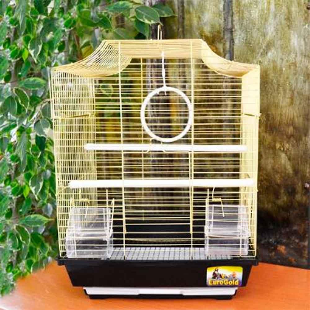 Euro Gold Kuş Kafesi Bombe Çatılı Prinç Kaplama 1204AG 19128009 Amazon Pet Center