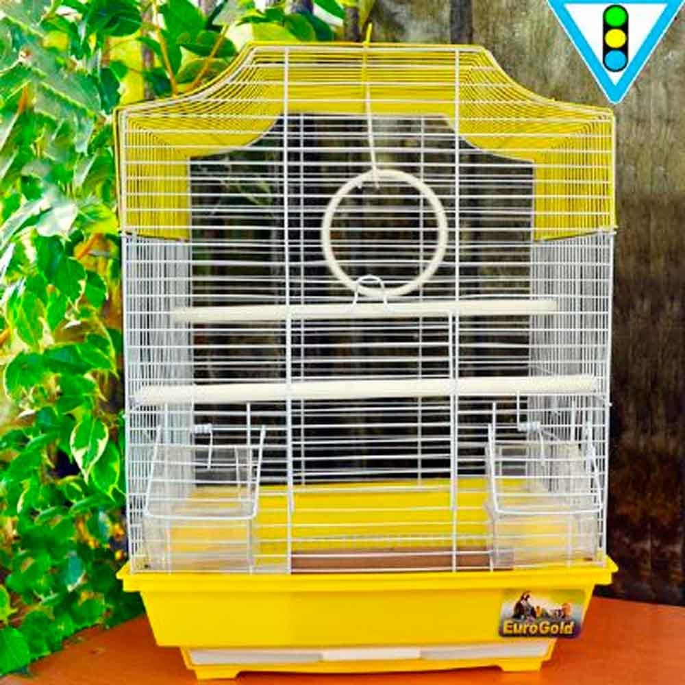 Euro Gold Kuş Kafesi Bombeli Çatılı Karışık Renkli 1204A 30013254 Amazon Pet Center