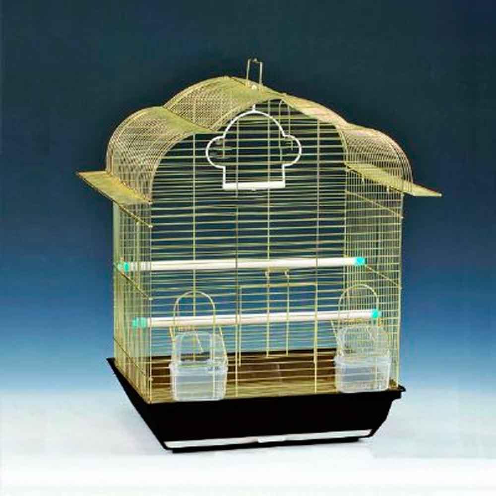 Euro Gold Kuş Kafesi Papatya Çatılı Prinç Kaplama 1217AG 30003934 Amazon Pet Center