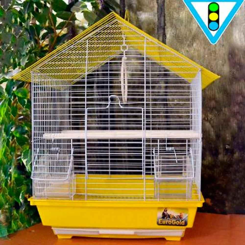 Euro Gold Kuş Kafesi Üçgen Çatılı Karışık Renkli 1203A 32109849 Amazon Pet Center