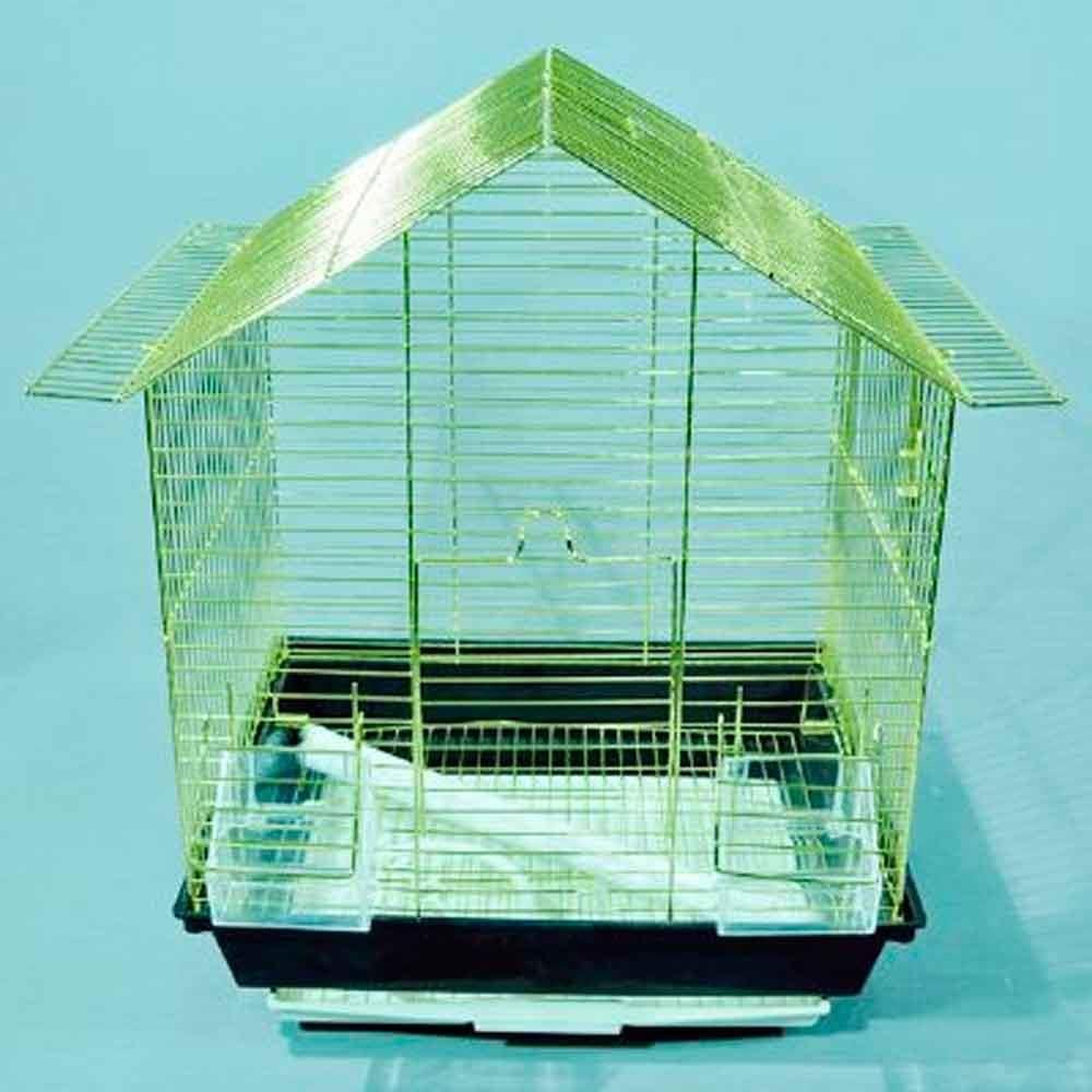 Euro Gold Kuş Kafesi Üçgen Çatılı Prinç Kaplama 1203AG 32109856 Amazon Pet Center