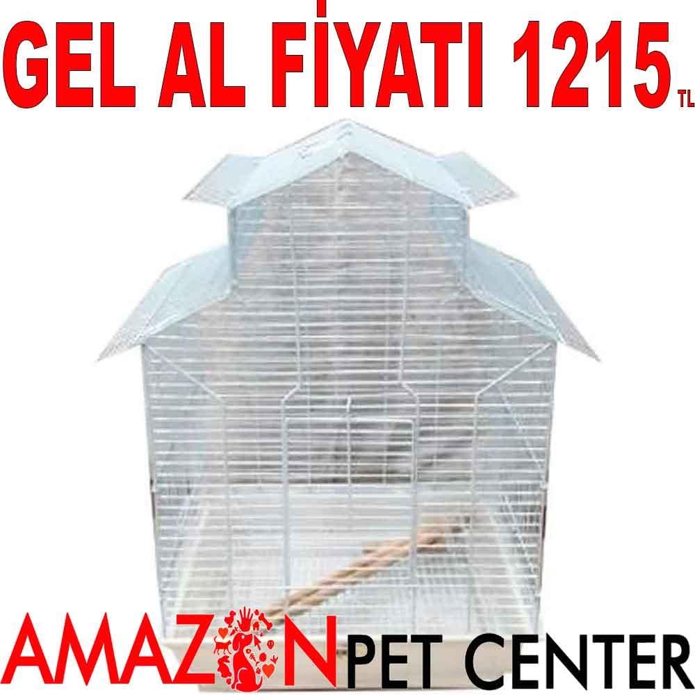 Euro Gold Papağan Kafesi Çin Çatılı BEYAZ 18239003 Amazon Pet Center