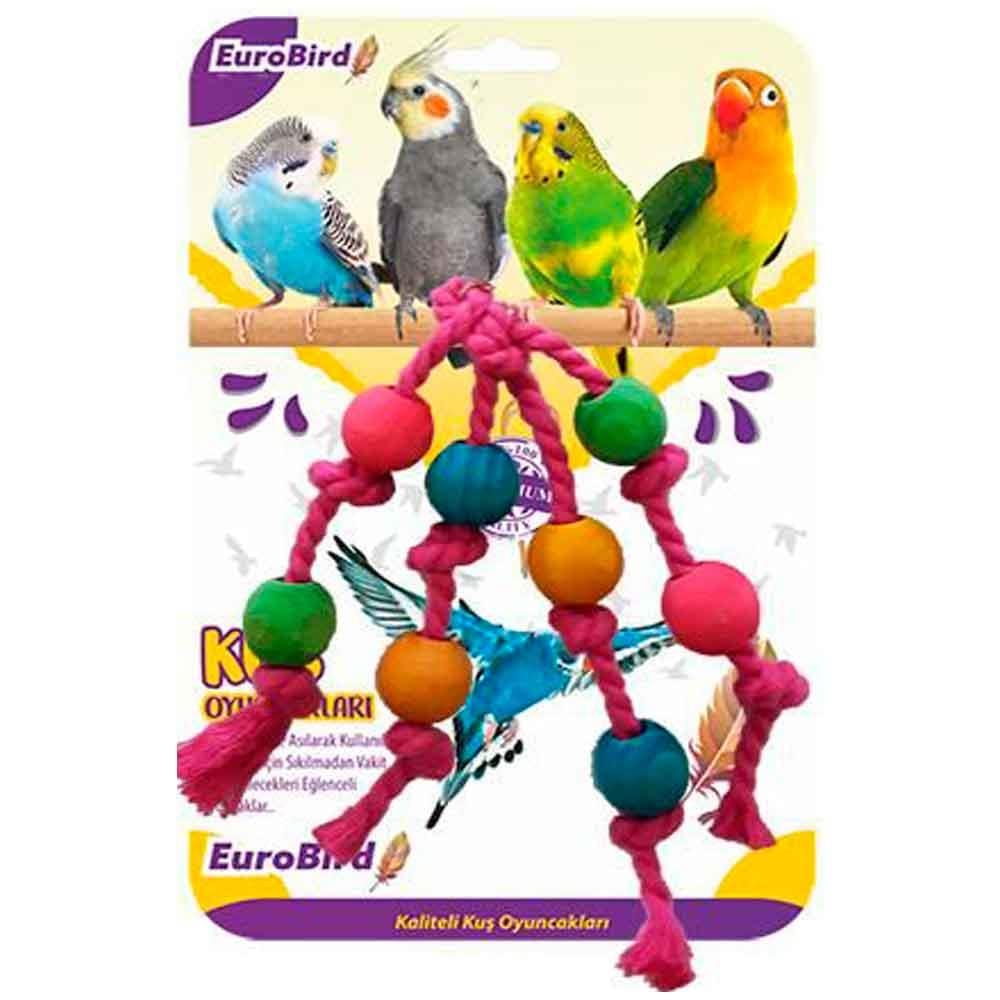 EuroBird Kuş Oyuncağı İpli Boncuk 8681144136309 Amazon Pet Center