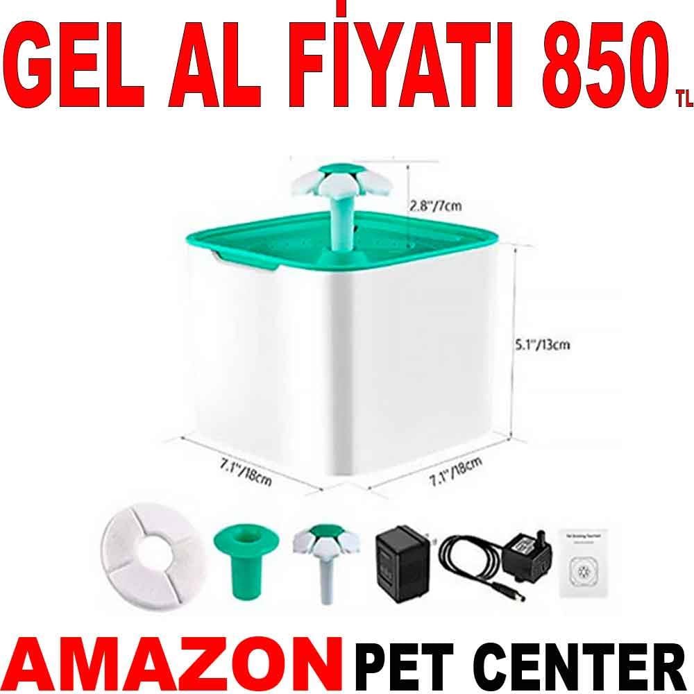 EuroCat Holytachi 3 in 1 Papatya Otomatik Kedi Su Pınarı 18x13x7 Cm 22755001 Amazon Pet Center