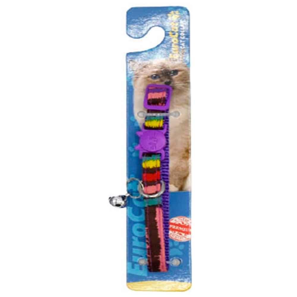 Eurocat Kedi Boyun Tasması Desenli Mor 28 cm 8681144195535 Amazon Pet Center