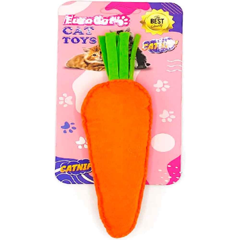 EuroCat Toys Havuç Şeklinde Kedi Oyuncağı 8681144196723 Amazon Pet Center