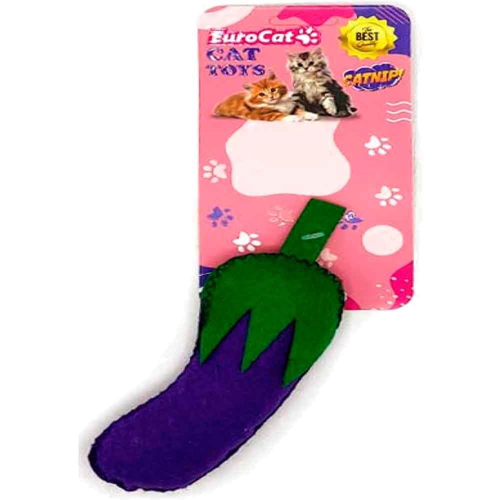 EuroCat Toys Patlıcan Kedi Oyuncağı 8681144196082 Amazon Pet Center