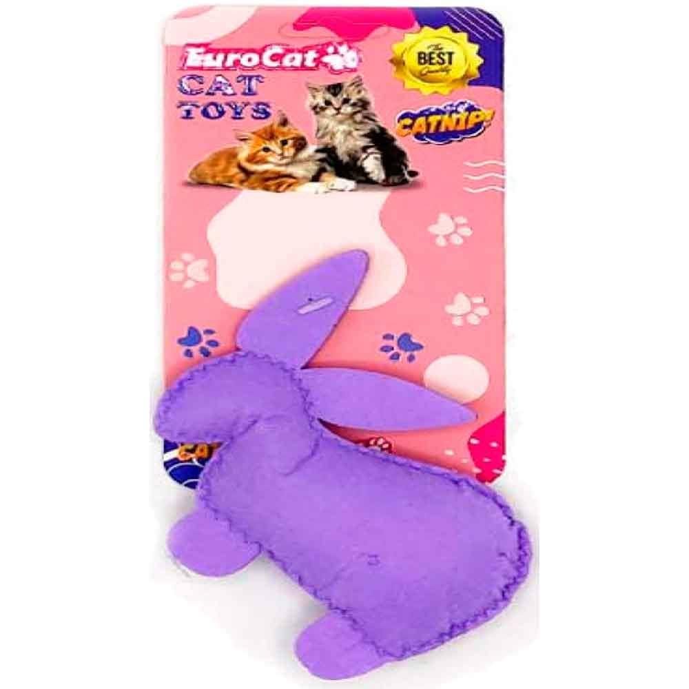 EuroCat Toys Tavşan Şeklinde Kedi Oyuncağı 8681144196167 Amazon Pet Center