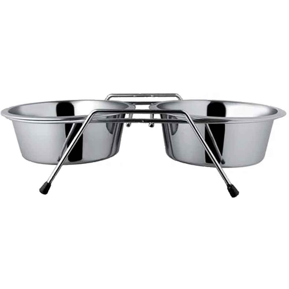 EuroDog Ayaklı İkili Metal Mama Kabı 16,5 cm Çap 8699004240493 Amazon Pet Center