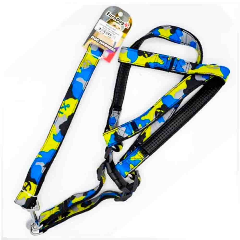 Eurodog Köpek Uzatma Tasması+Göğüs Tasması 120 Cm Sarı Kamuflaj 8681144194637 Amazon Pet Center