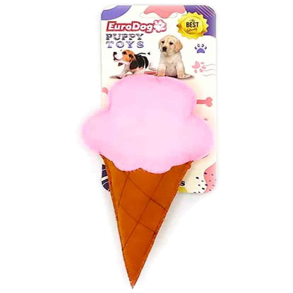 EuroDog Puppy Pet Toys Pembe Dondurma Şeklinde Köpek Oyuncağı 8681144195818 Amazon Pet Center