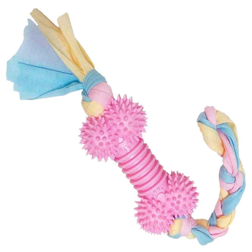 EuroDog Puppy Toys Diş İpli Kauçuk Kemik Yavru Köpek Oyuncağı Pembe 43 Cm 8681144191643 Amazon Pet Center