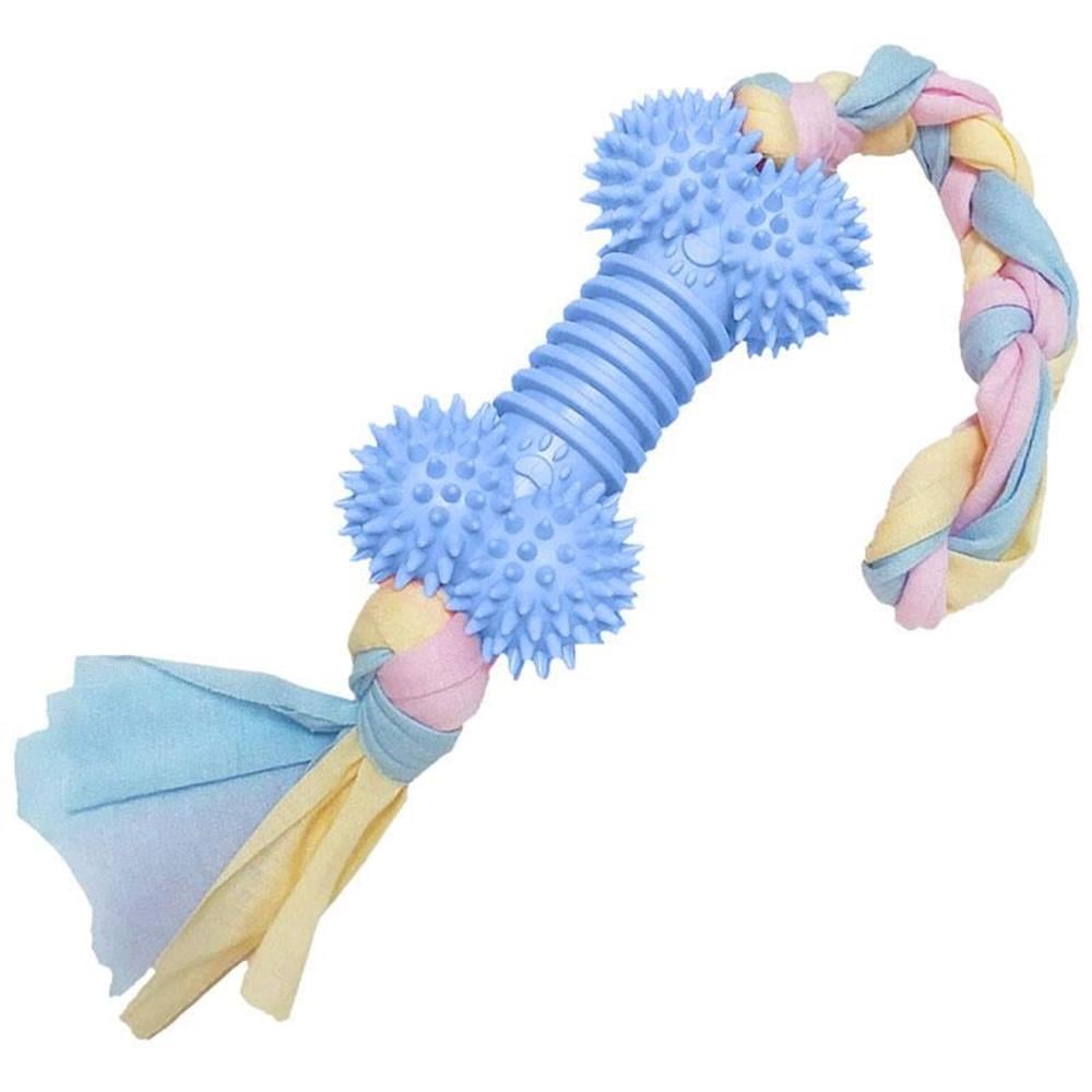 EuroDog Puppy Toys Diş İpli Kauçuk Kemik Yavru Köpek Oyuncağı Mavi 43 Cm 8681144191865 Amazon Pet Center