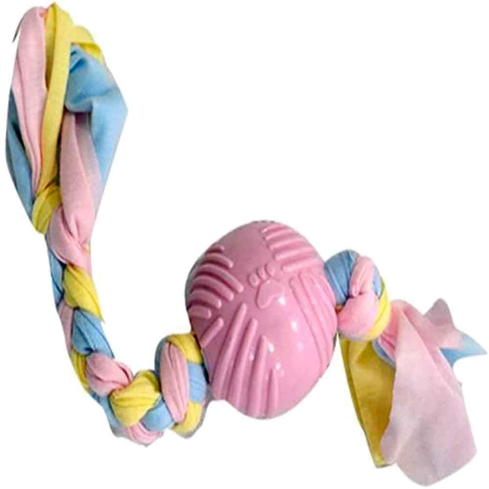 EuroDog Puppy Toys Diş İpli Kauçuk Top Yavru Köpek Oyuncağı Pembe 36 Cm 8681144191650 Amazon Pet Center