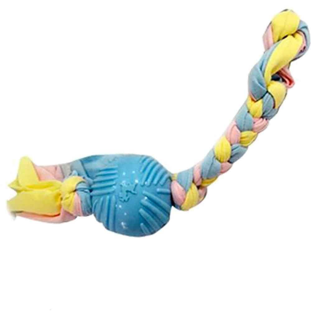 EuroDog Puppy Toys Diş İpli Kauçuk Top Yavru Köpek Oyuncağı Mavi 36 Cm 8681144191889 Amazon Pet Center